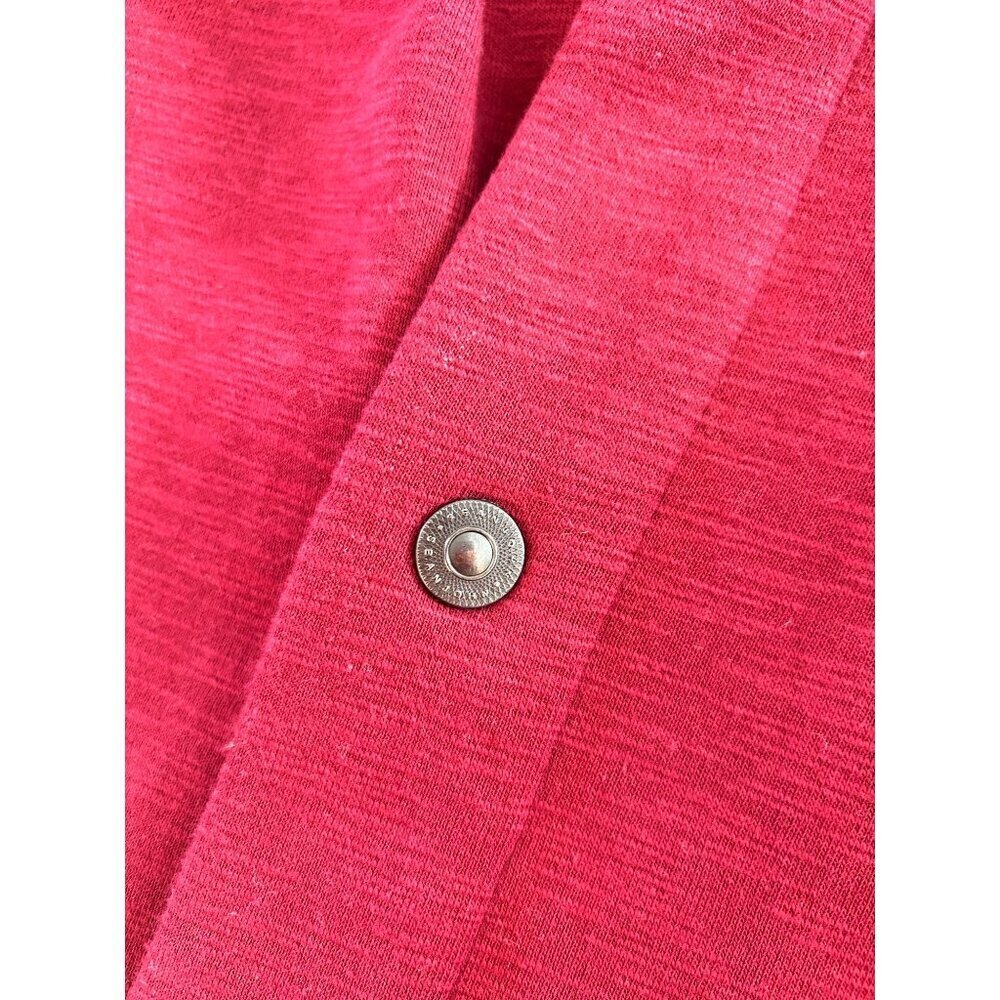 Sean John Men’s Red Varsity Jacket Stand Up Collar Snap Front Size 2XL (A-7) - Picture 5 of 6